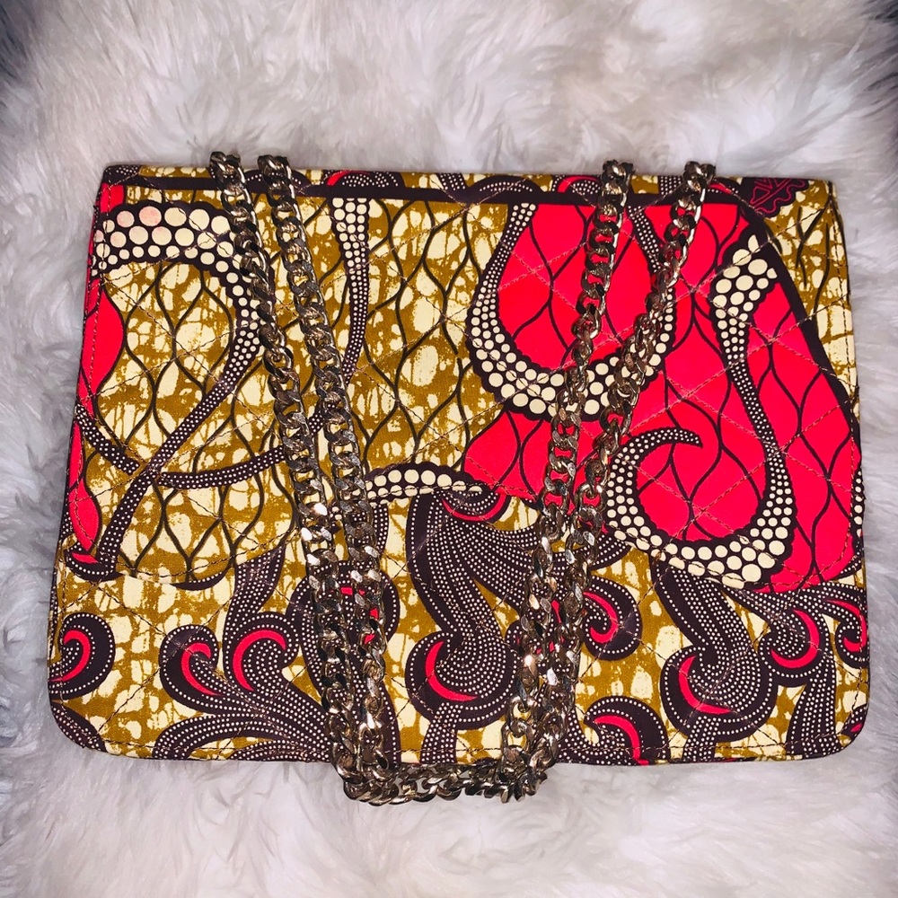 Boxy ankara purse